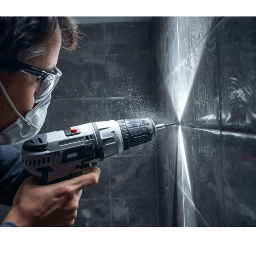 Drill and hang tiles
