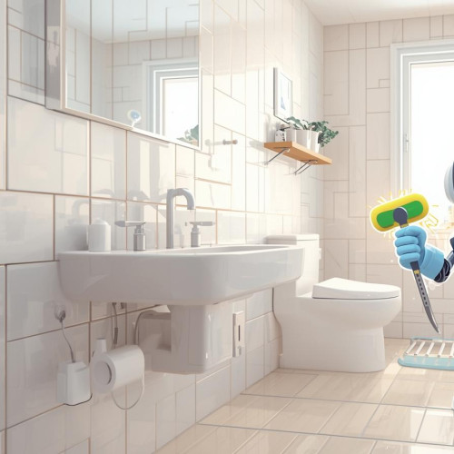 Intense bathroom cleaning ( 3 bathroom )